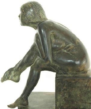 1981/3 Seated Nude Stroking her Foot