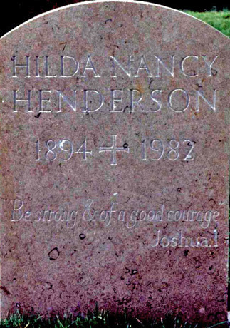 1982/7 Headstone Hilda Nancy Henderson